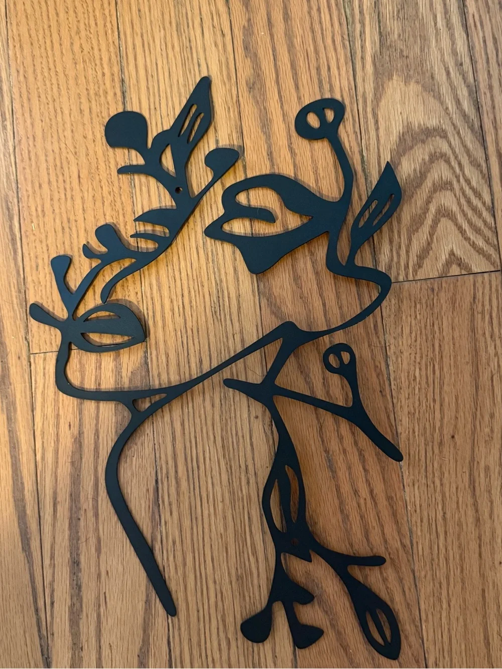 Metal Abstract Women Wall Decor